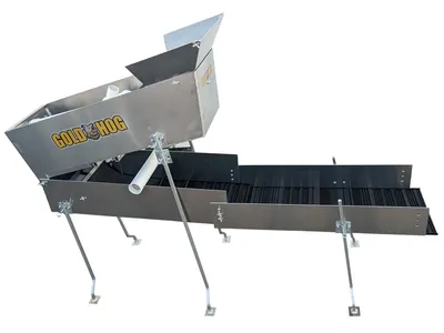 Gold Hog High Banker with extension sluice and mats