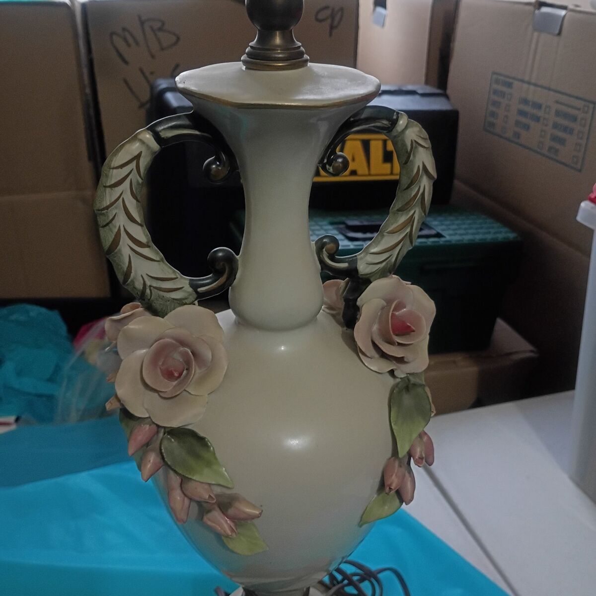 Vintage Lamp, Settee,Table,etc