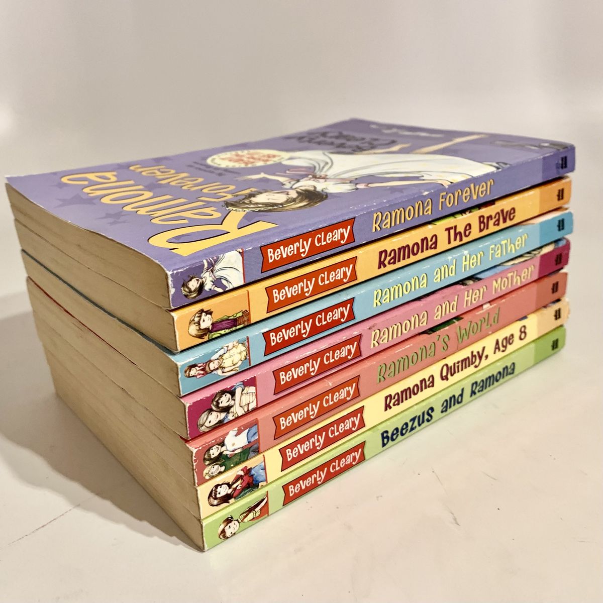 7 Ramona books by Beverly Cleary