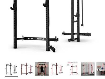 Foldable squat rack