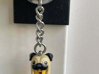 LEGO minifigure “Pug Costume Guy” Key Chain