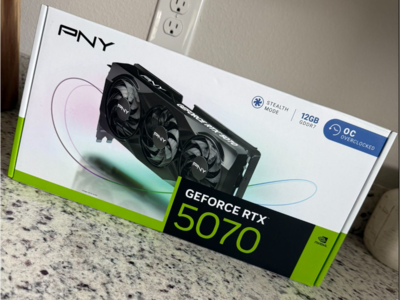 PNY NVIDIA GeForce RTX™ 5070 OC Triple Fan, Graphics Card 12GB GDDR7, 192-bit, SFF-Ready, PCIe® 5.0, HDMI®/DP 2.1, 2.4-Slot