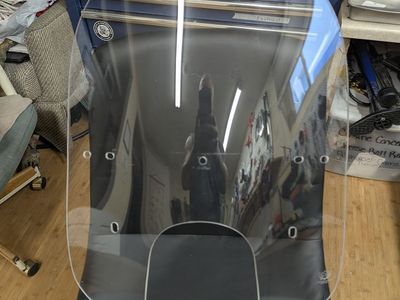Clearview windshield for Harley
