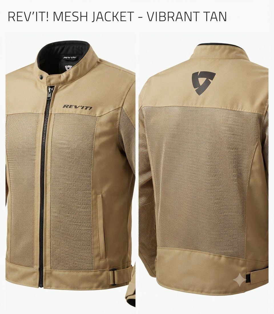 REV'IT! Mesh Motorcycle Jacket - Vibrant Tan