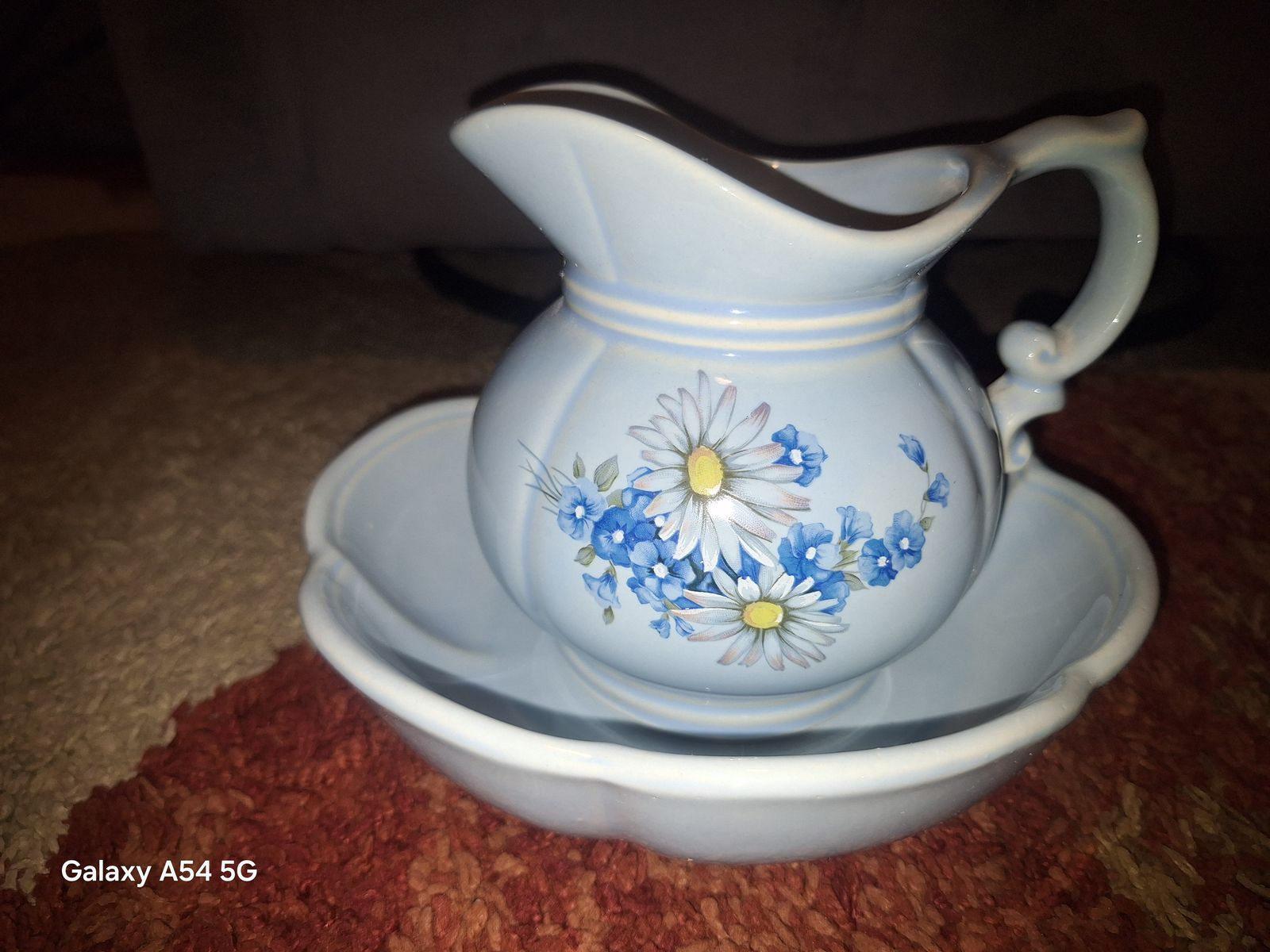 Vintage McCoy Pitcher and Wash Bowl Model 7528