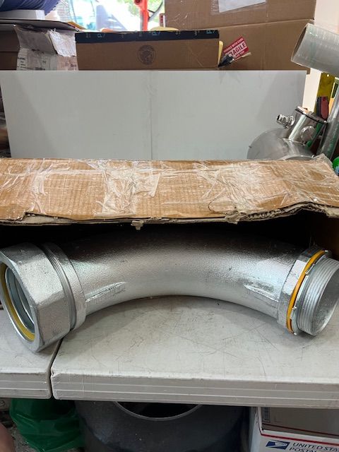 4" Eaton 90 degree liquid tight elbow (electric)