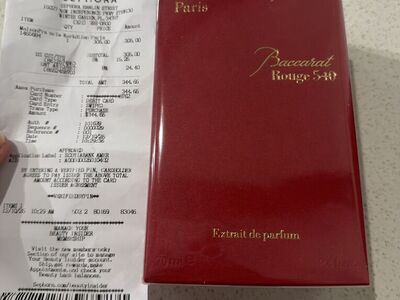 Baccarat Rouge 540 cologne/unisex