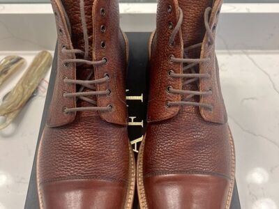 The Rome Boot Brown Taft Shoes