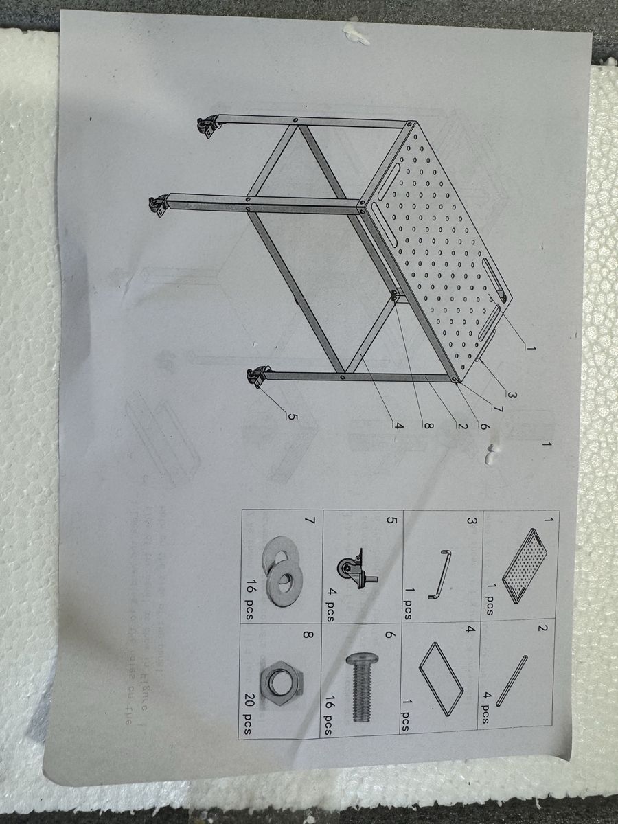 Heavy duty welding table 36”x18”