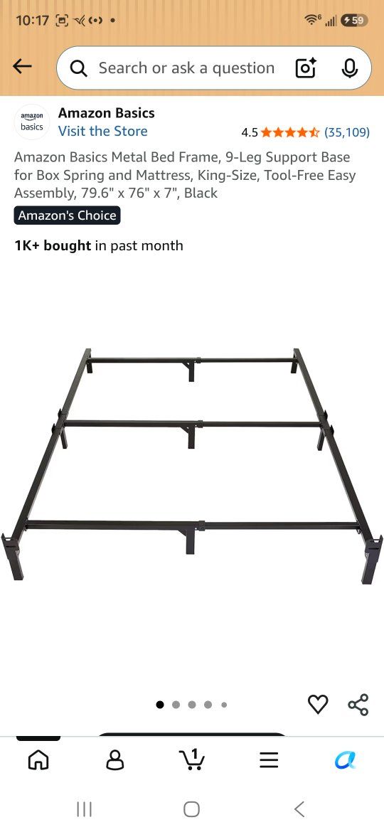 King Metal Bed Frame