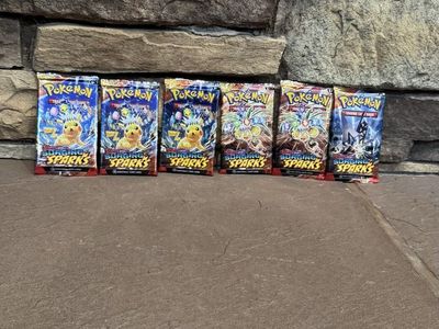 Pokémon Surging Sparks 6 sealed packs from Pokemon vending machine