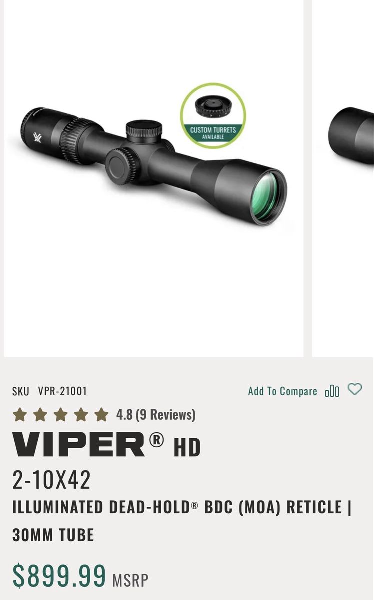 Vortex Viper HD 2-10x42
