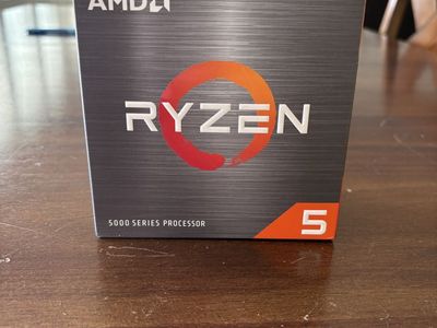New, Unopened AMD Ryzen 5 5500 6-Core 12-Thread AM4 Processor with Wraith Stealth Cooler