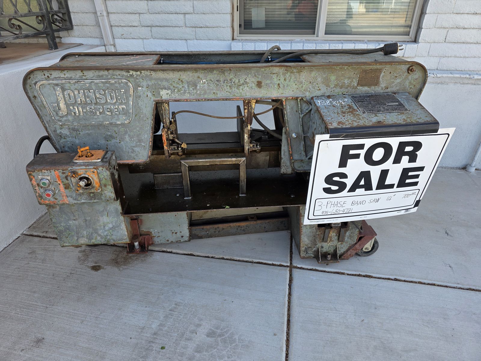 Johnson HS-16 Horizontal Bandsaw