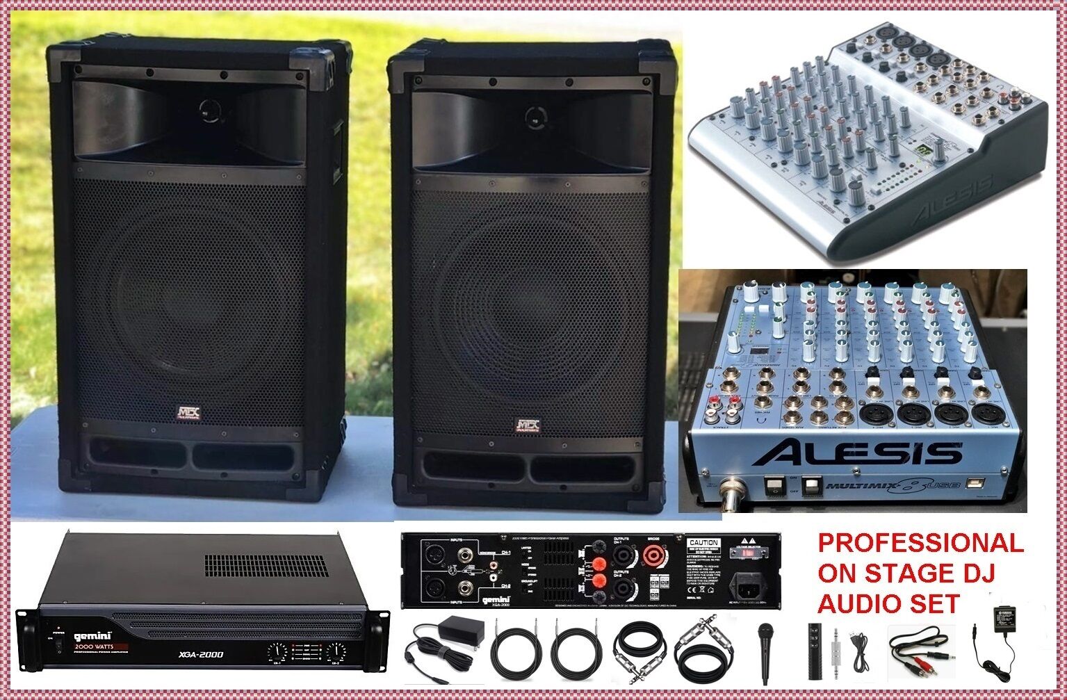 Professional Audio set for sale. DJ, Stage music band, or.......  $300. ph/801-680-2423