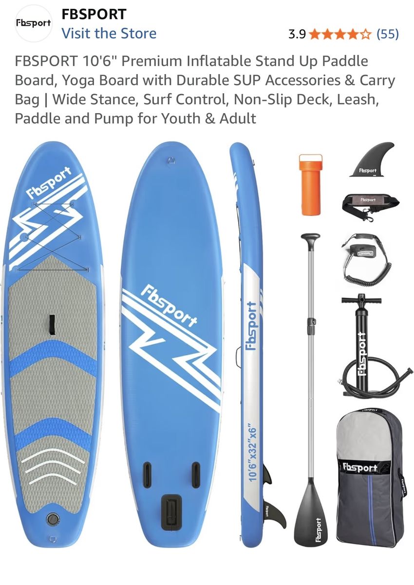 Inflatable paddleboard