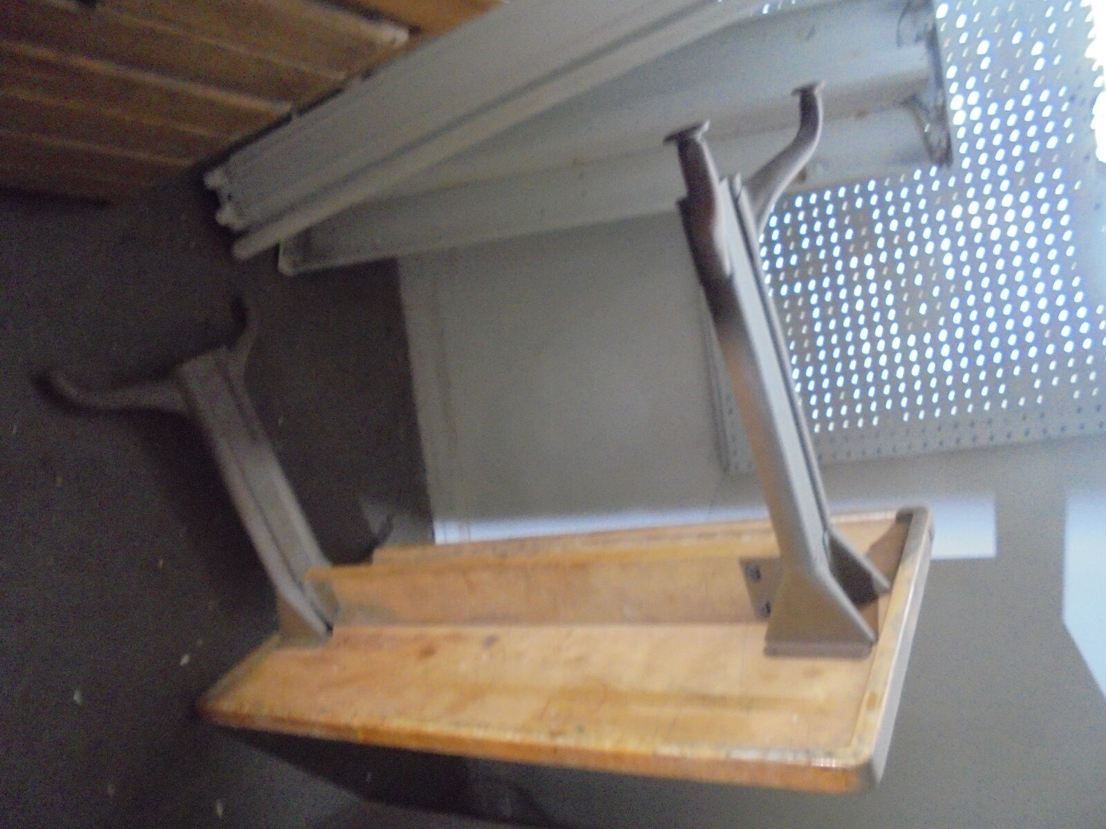 Vintage 50s 60s Schoolhouse Library Table