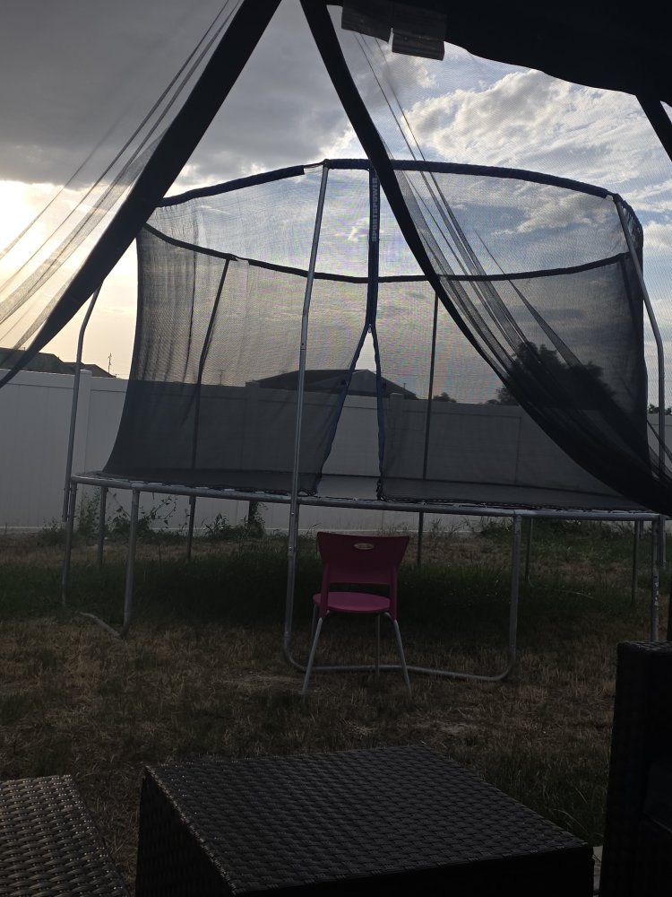 Outdoor Trampoline with Safety Enclosure Net