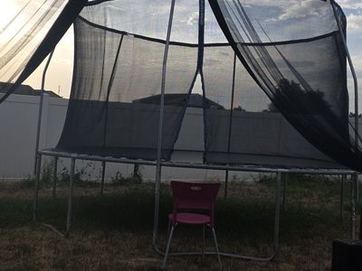 Outdoor Trampoline with Safety Enclosure Net