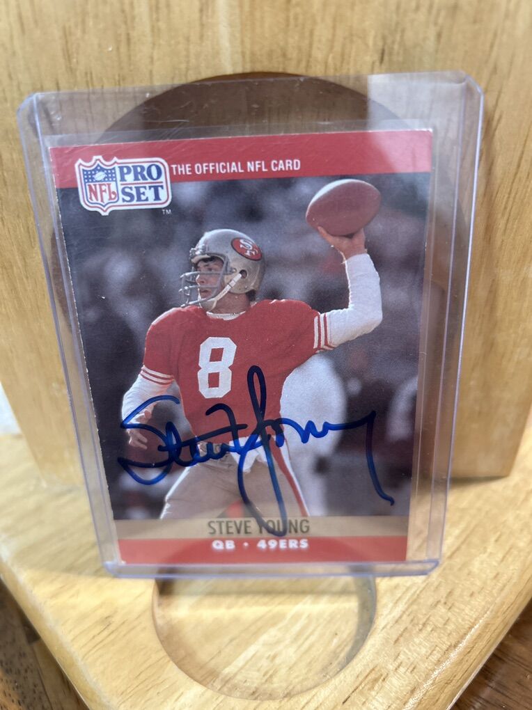 Steve Young Autograph 49ers Signed Football Auto