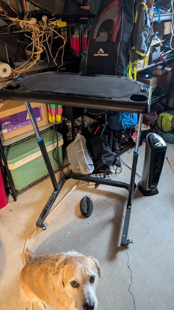 RAD Adjustable Cycling Fitness Desk with Block