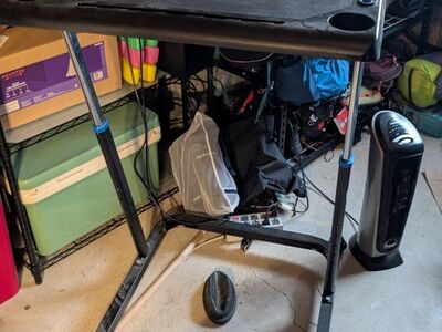 RAD Adjustable Cycling Fitness Desk with Block