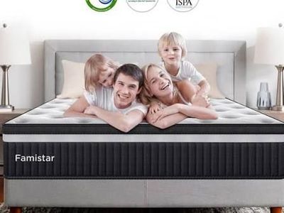 Brand New King Size Hybrid Mattress in a Box – Famistar CD1001