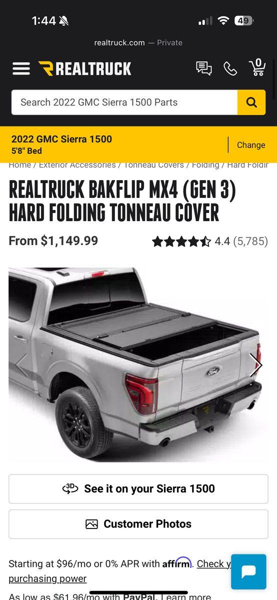 Truck cover - RealTrucks BakFlip
