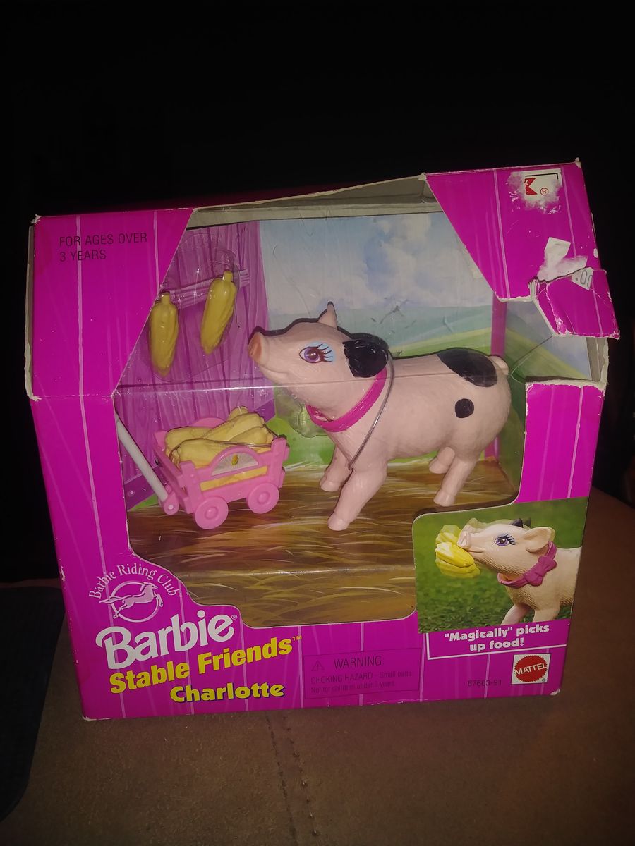Collectible rare barbie Charlotte stable friends