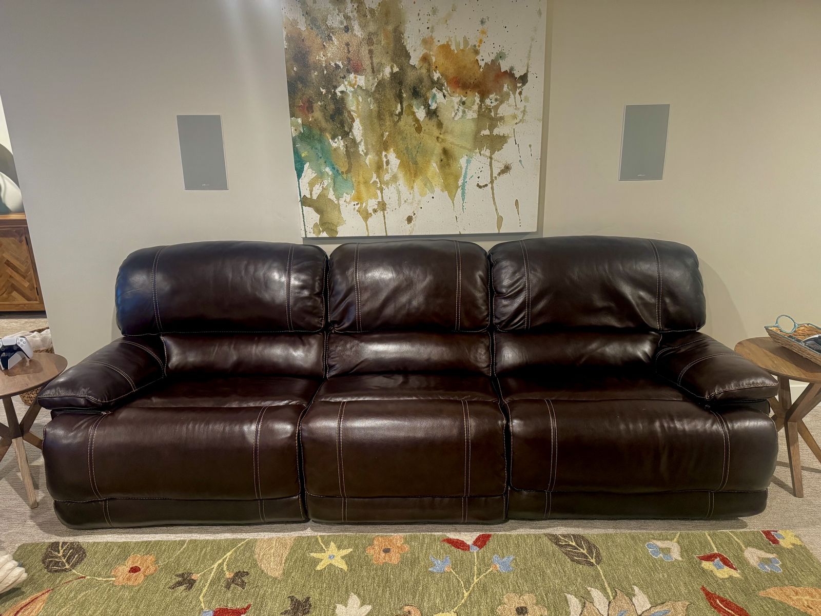 Recliner Leather Couch