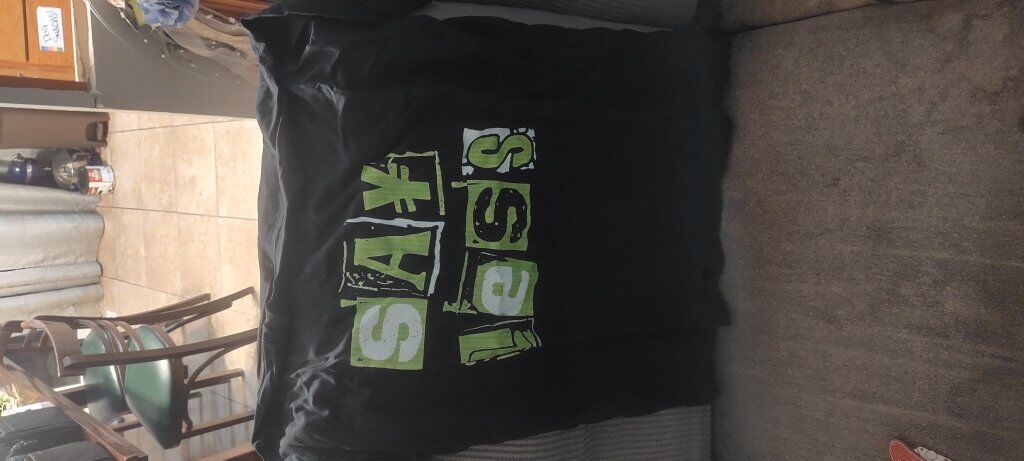 size 2xl say less shirt