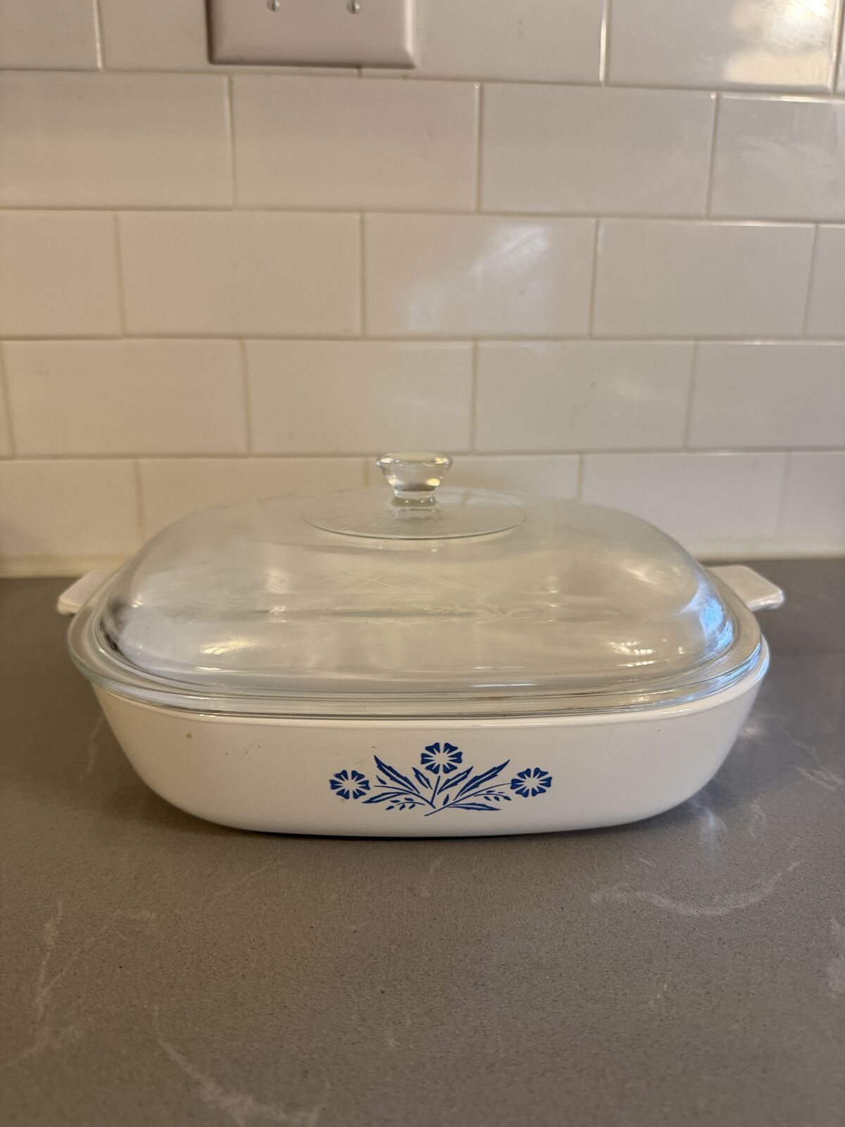 Large Square Corning Ware with lid