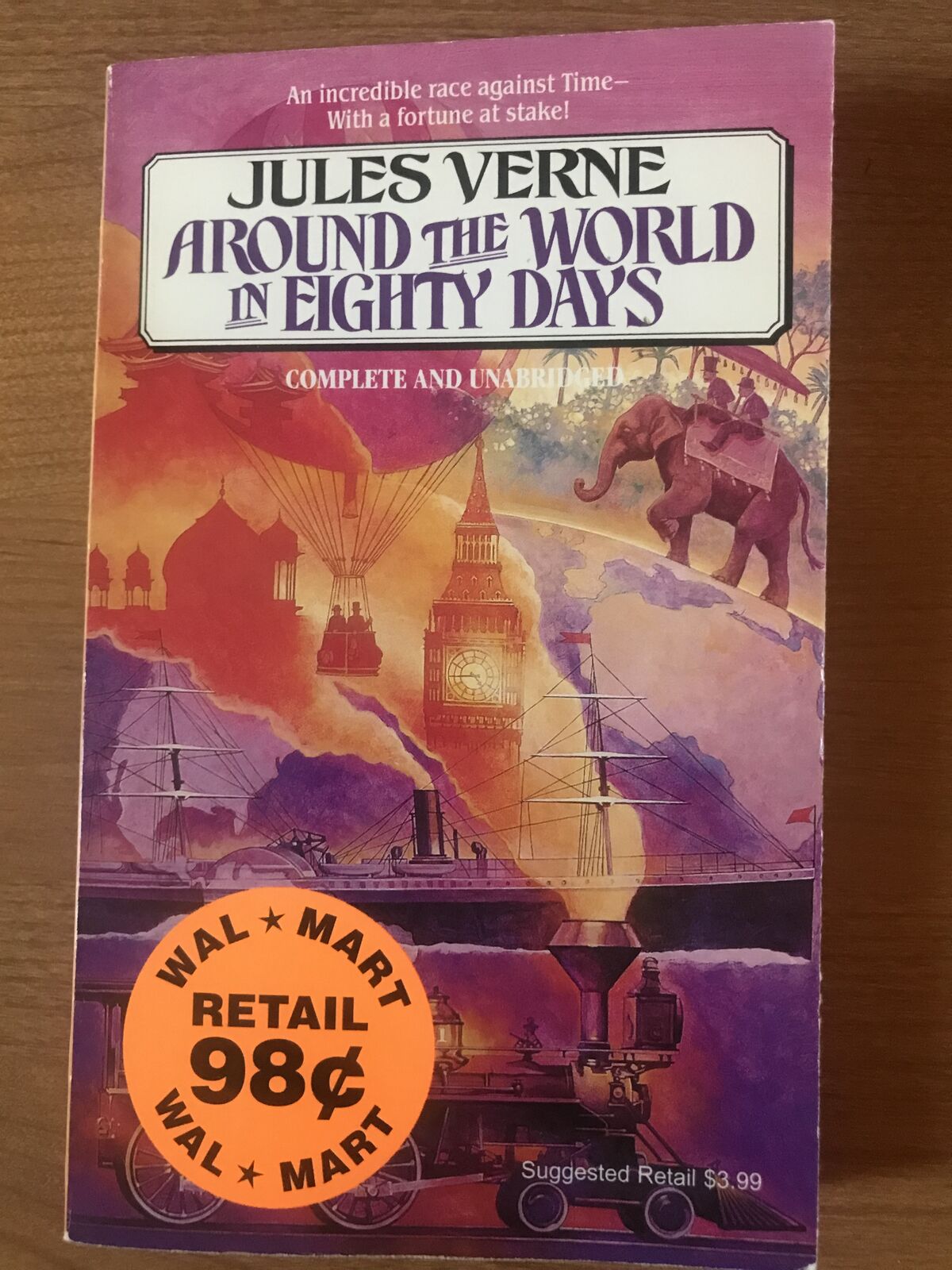 Around the World in Eighty Days Complete and Unabridged 2000 Jules Verne Paperback Edition