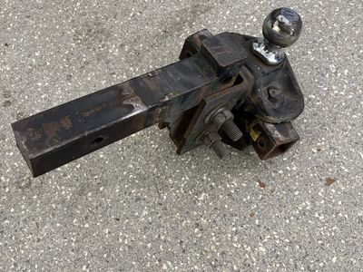 Used Trailer Hitch with Ball Mount and Stabilizer Bars - Ready for Towing