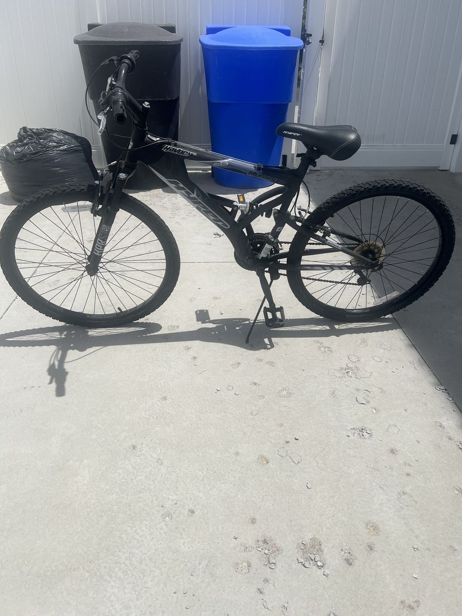 Hyper Havoc 26" Men's Mountain Bike - Black Full Suspension, 21-Speed