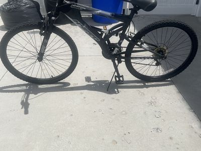 Hyper Havoc 26" Men's Mountain Bike - Black Full Suspension, 21-Speed