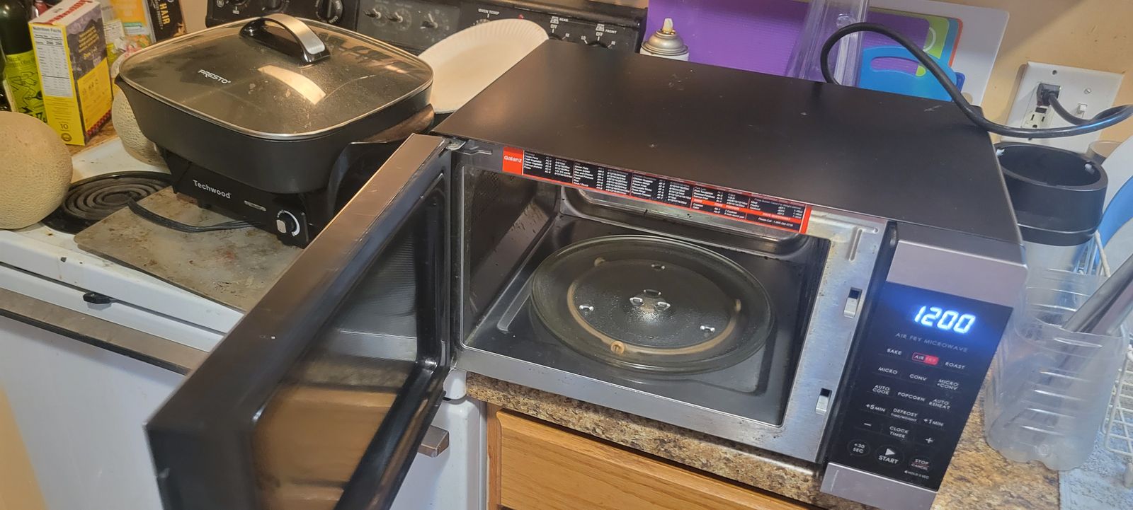 2 in one air fryer/ microwave