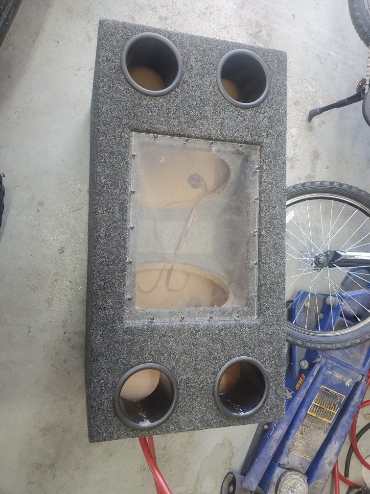 Fourth Order Bandpass Subwoofer Enclosure Dual 12"