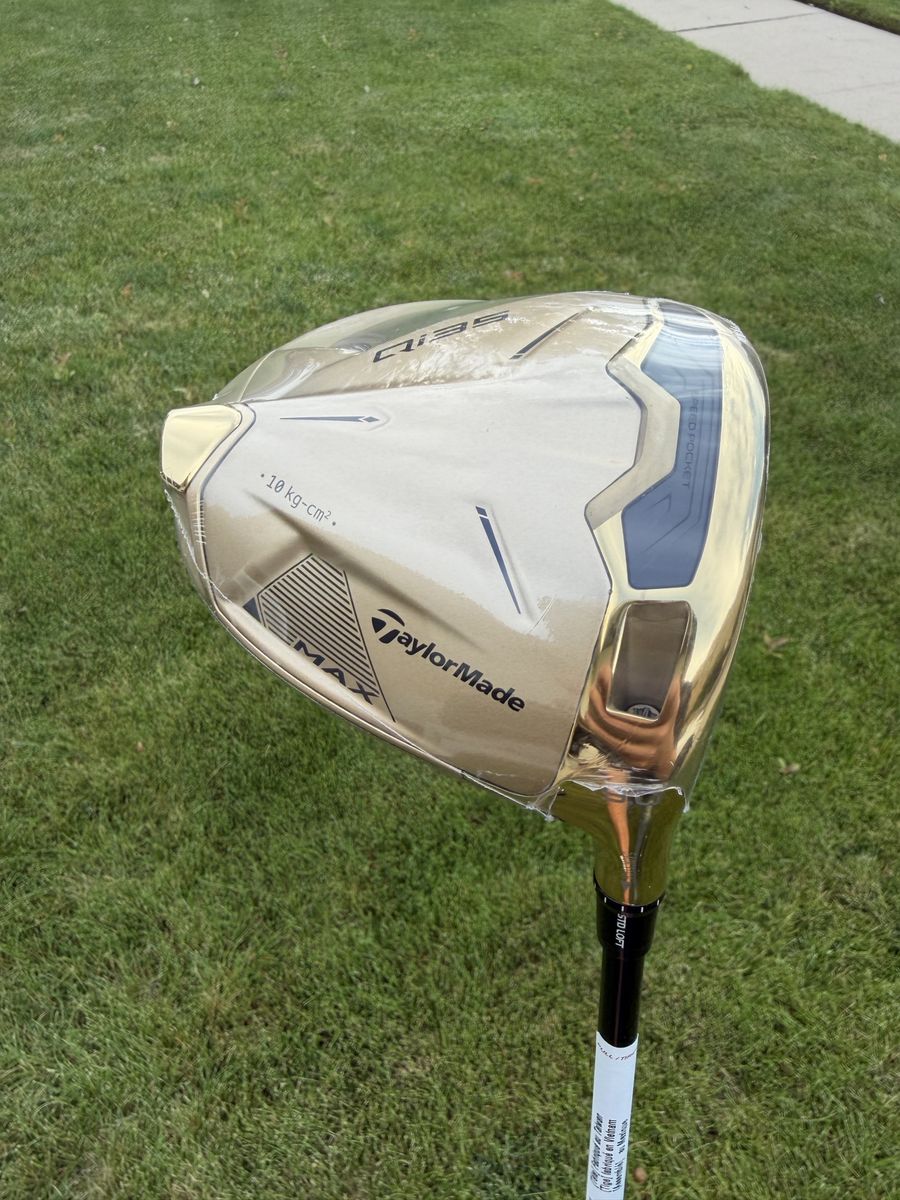 NEW TaylorMade Qi35 Max Gold Designer Series Driver 9.0 Stiff