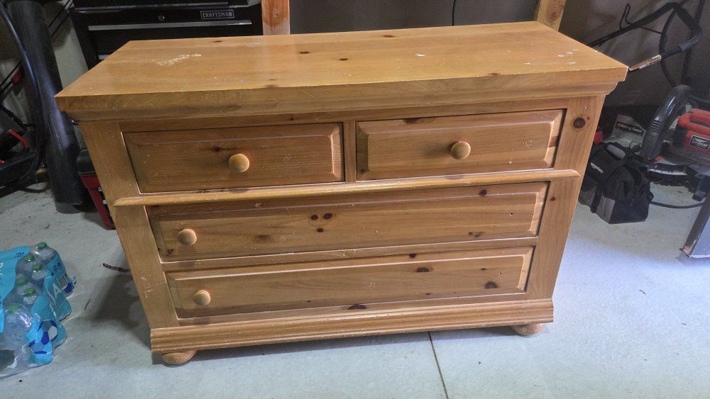 Wooden 4-Drawer Dresser/Chest - Solid Wood