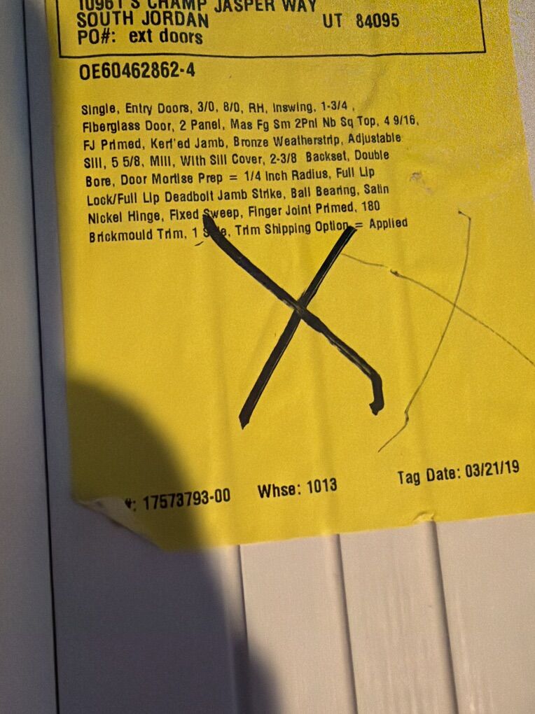 Exterior Door-Brand New