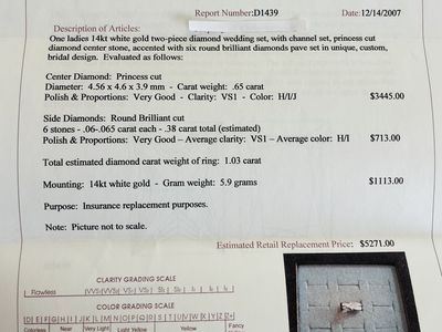 Wedding ring and band