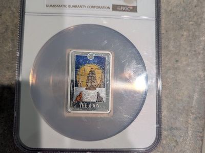 2024 Niue $2 The Moon Tarot Card PF 70 Ultra Cameo Silver Coin NGC Certified