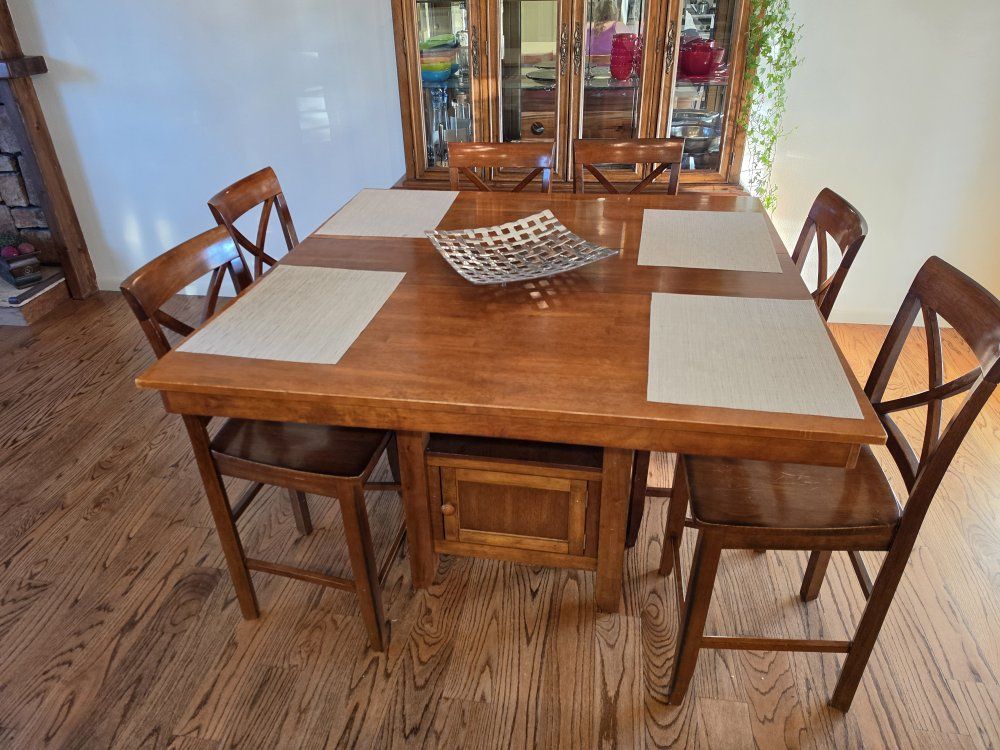 Tall dining room table