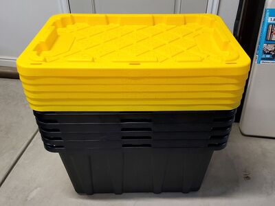 6 HDX Storage Bins