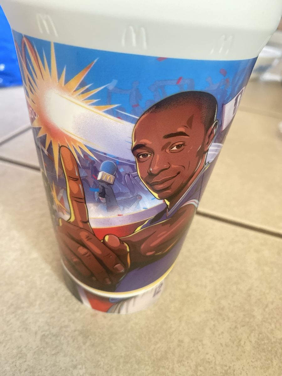 McDonald's Thierry Henry Collectible World Cup Soccer Drinking Cup Tumbler