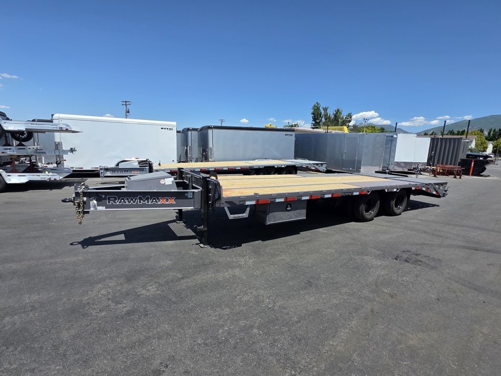 2026 RawMaxx 25' FDXD Pintle 24K Deckover Flatbed