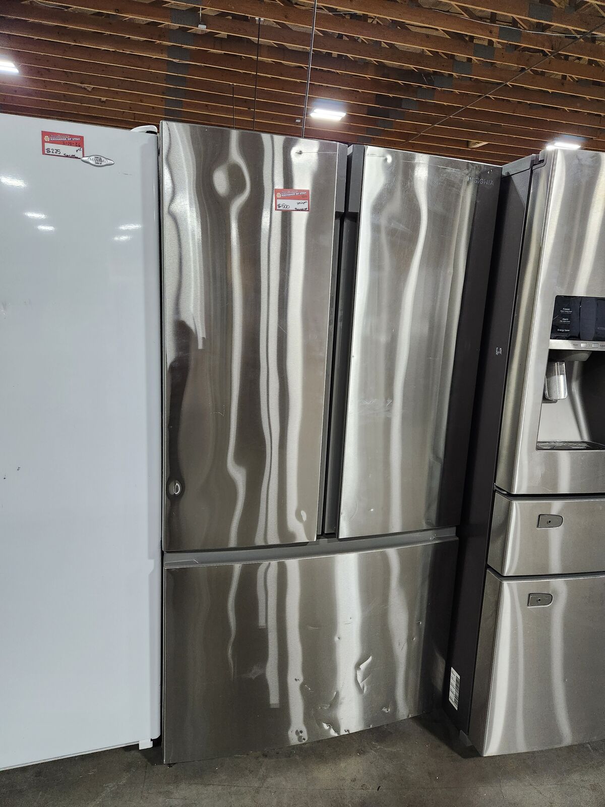 GREAT INSIGNIA STAINLESS STEEL FRENCHDOOR FRIDGE! W-WARRANTY