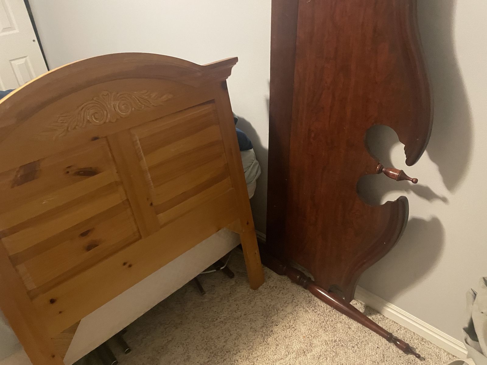 Queen and twin headboards.