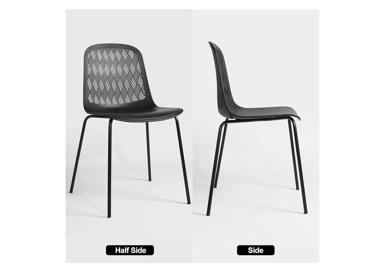 4 plastic dining/patio chairs